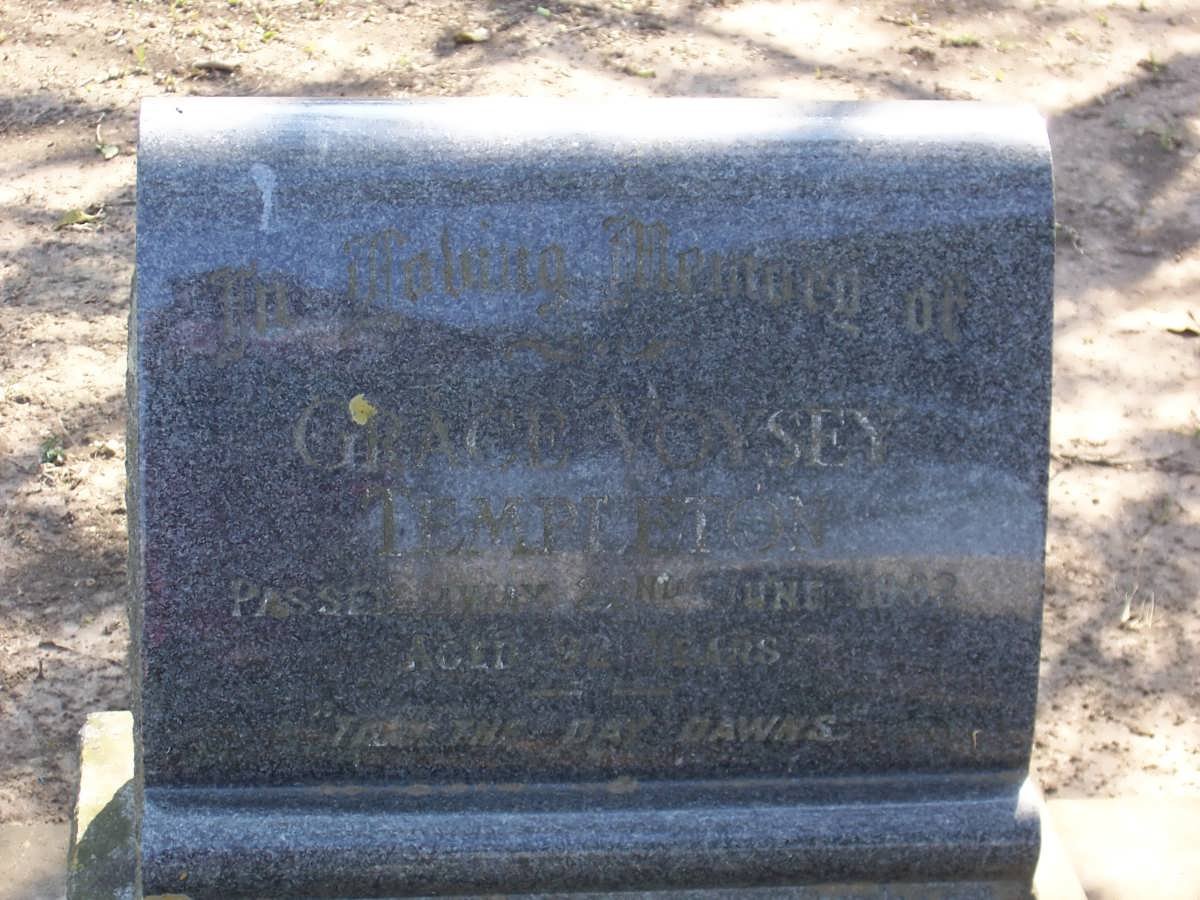 TEMPLETON Grace Voysey -1962