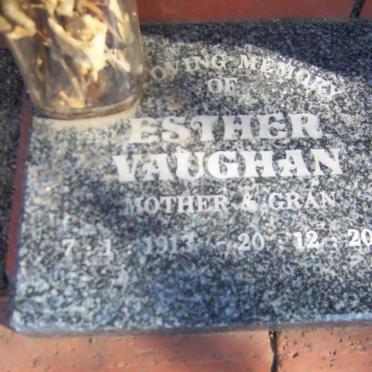 VAUGHAN Esther 1913-2006