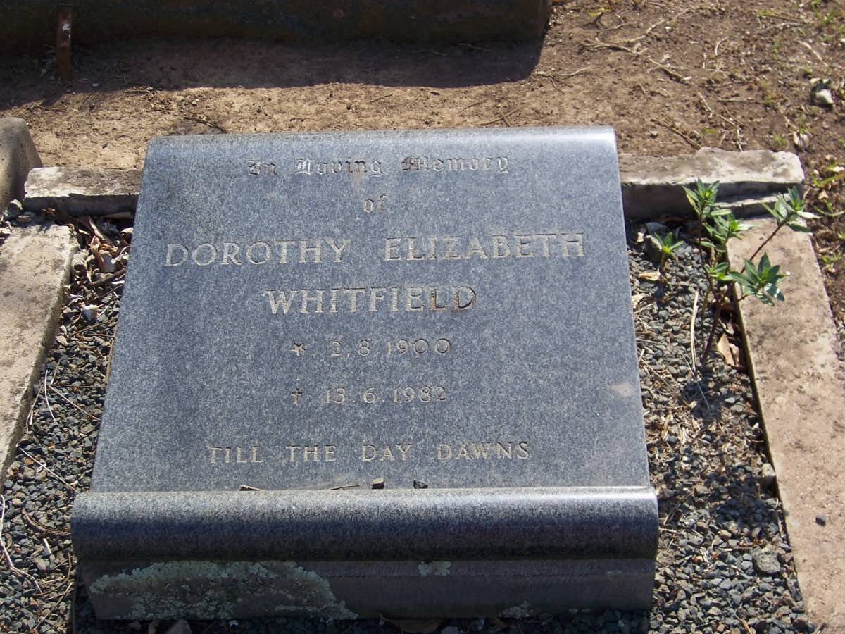 WHITFIELD Dorothy Elizabeth 1900-1982