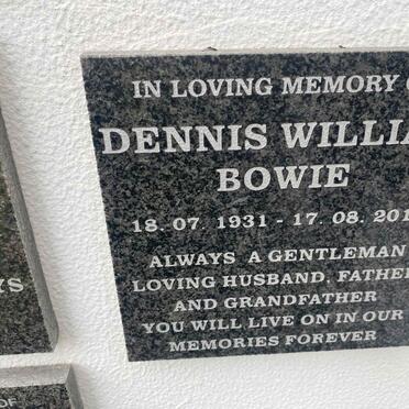 BOWIE Dennis William 1931-2019