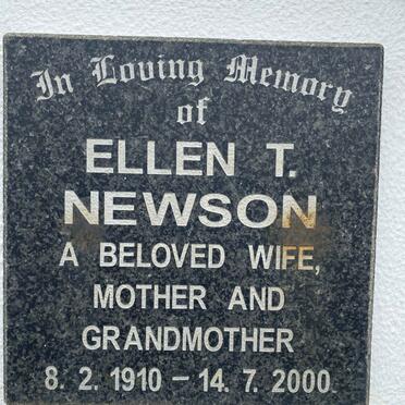 NEWSON Ellen T. 1910-2000