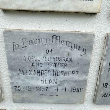 BEAN Alexander Herbert 1897-1986