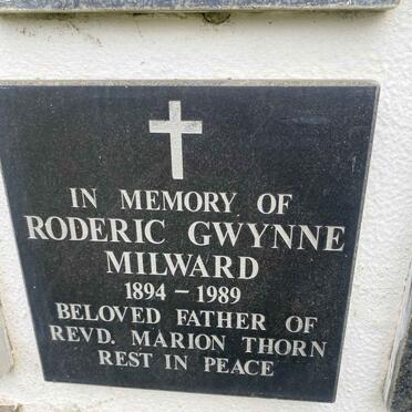 MILWARD Roderic Gwynne 1894-1989