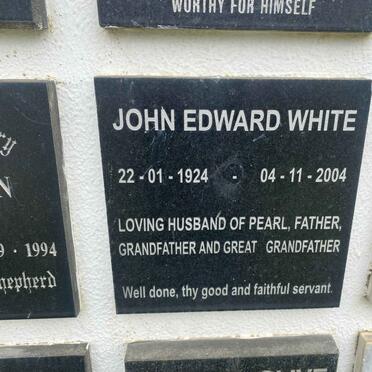 WHITE John Edward 1924-2004