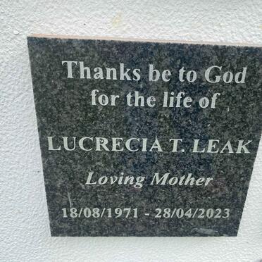 LEAK Lucrecia T. 1971-2023