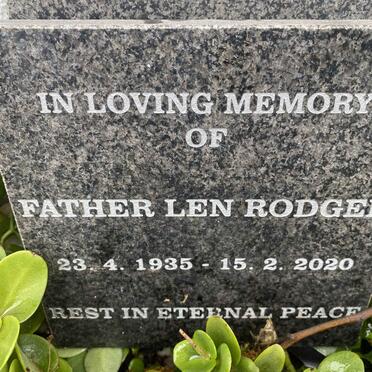 RODGER Len 1935-2020