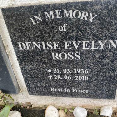 ROSS Denise Evelyn 1936-2010