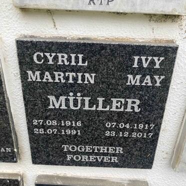 MULLER Cyril Martin 1916-1991 & Ivy May 1917-2017