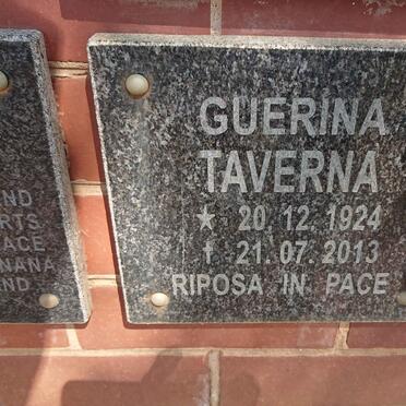 TAVERNA Guerina 1924-2013