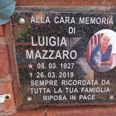 MAZZARO Luigia 1927-2019