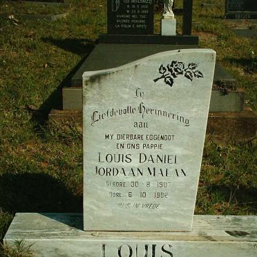 MALAN Louis Daniel Jordaan 1907-1982