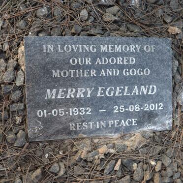 EGELAND Merry 1932-2012