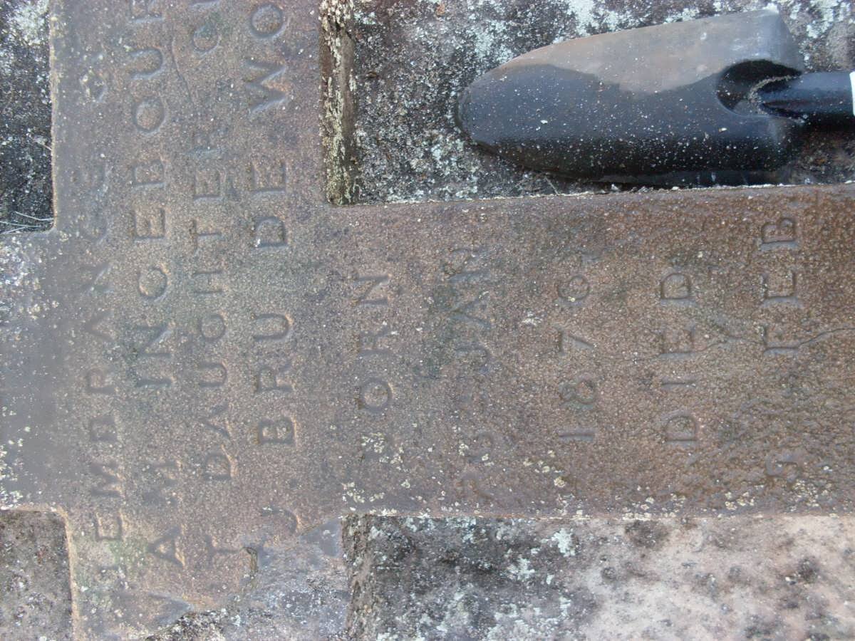 BRU-DE-WOLD ? 1876-1876