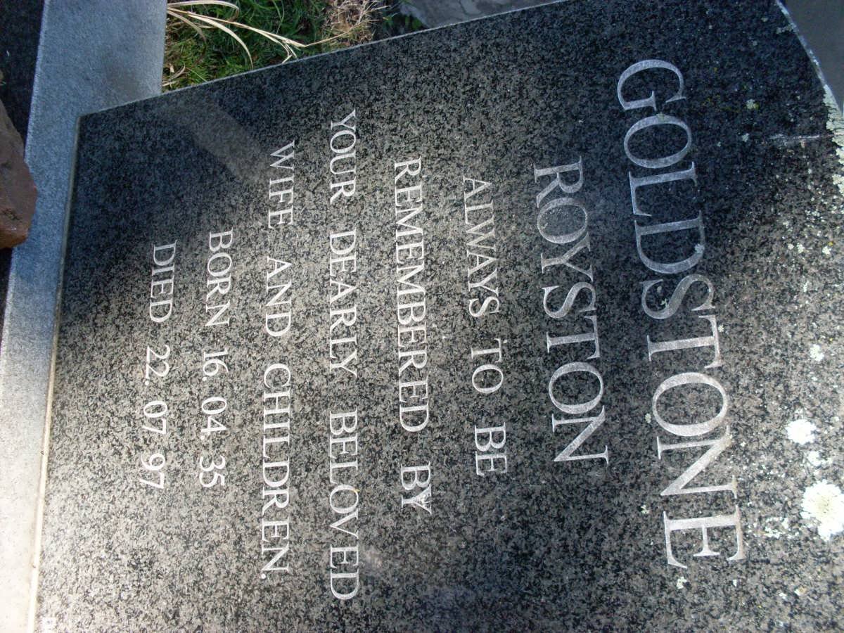 GOLDSTONE Royston 1935-1987