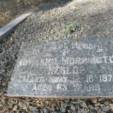 HESLOP George William -1992 &amp; Pearl Olive -1966 :: HESLOP Rowland Mornington -1979 