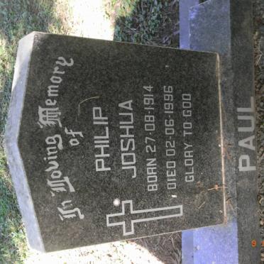 PAUL Philip Joshua 1914-1996