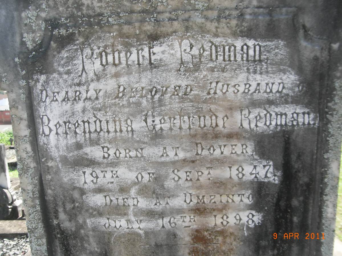 REDMAN Robert 1847-1898