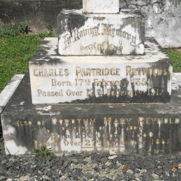 REYNOLDS Charles Partridge 1854-1912 :: REYNOLDS Dorothy Mary 1880-1881 