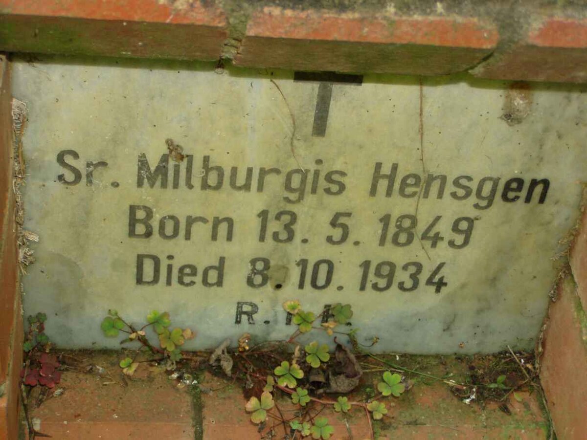 HENSGEN Milburgis 1849-1934