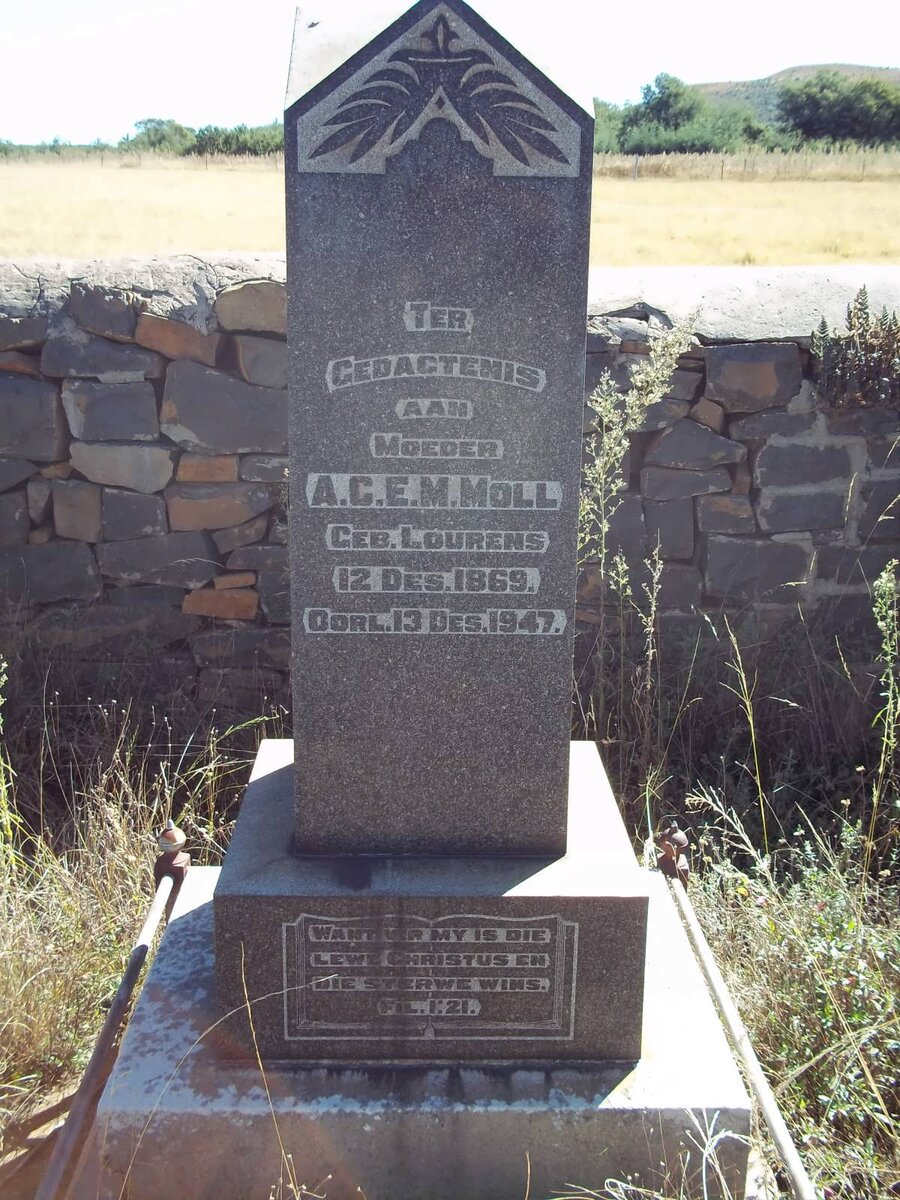 MOLL A.C.E.M. nee LOURENS 1869-1947