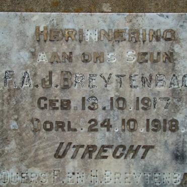 BREYTENBACH F.A.J. 1917-1918