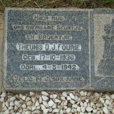 FOURIE Theunis D.J. Fourie 1936-1942