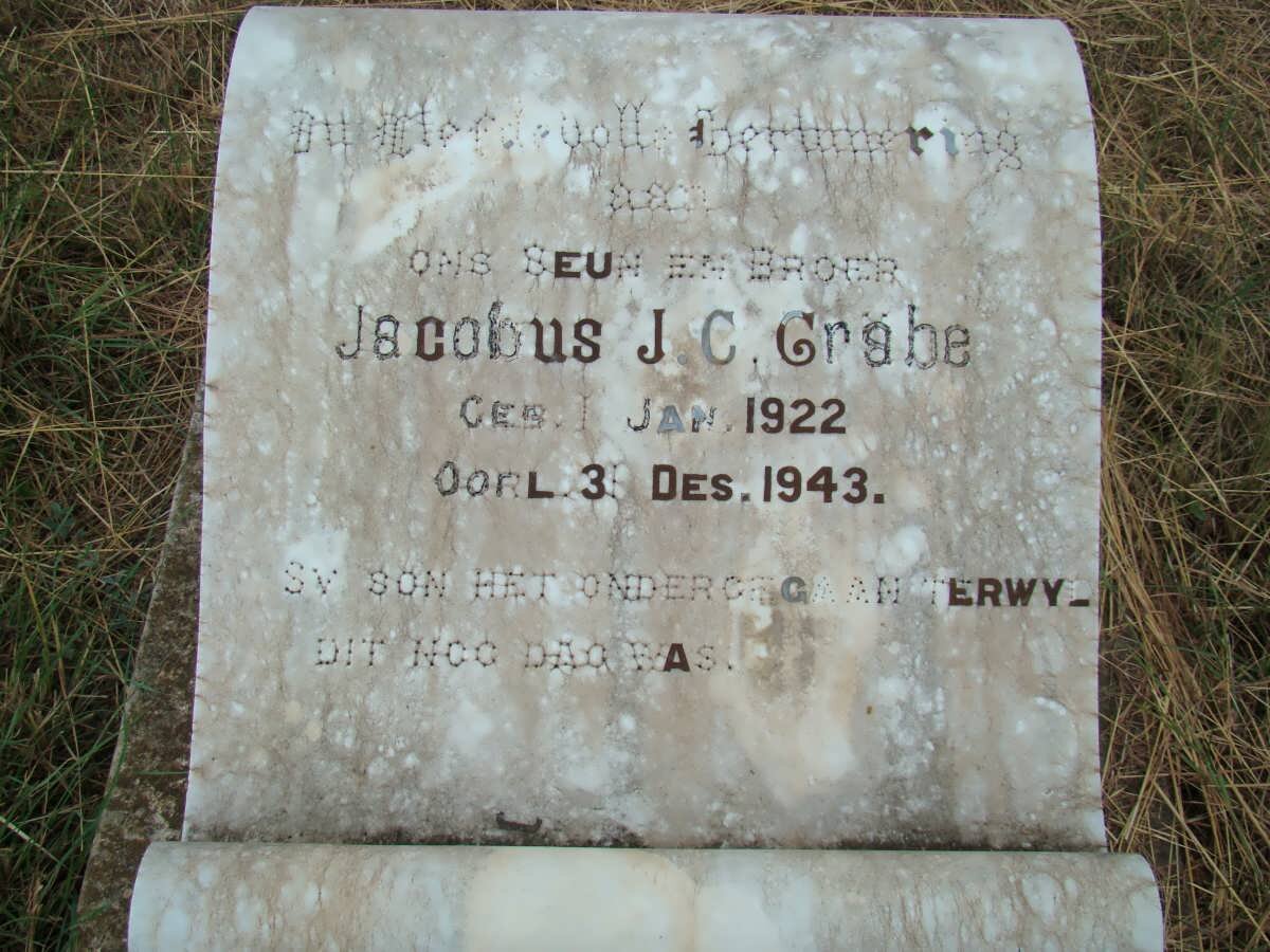 GRABE Jacobus J.C. 1922-1943