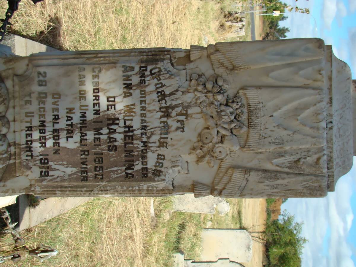 HAAS Anna Wilhelmina, de 1850-1919