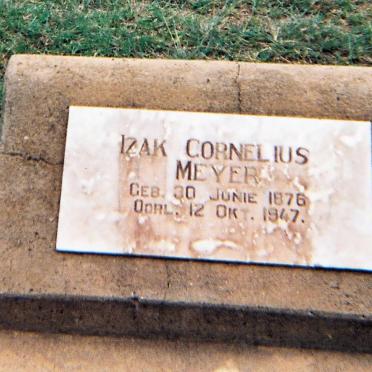 MEYER Izak Cornelius 1876-1947