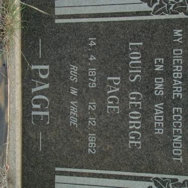 PAGE Louis George 1879-1962