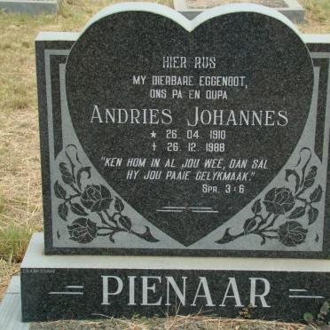 PIENAAR Andries Johannes 1910-1988
