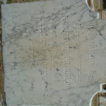 PRINSLOO Marietje 1901-1902