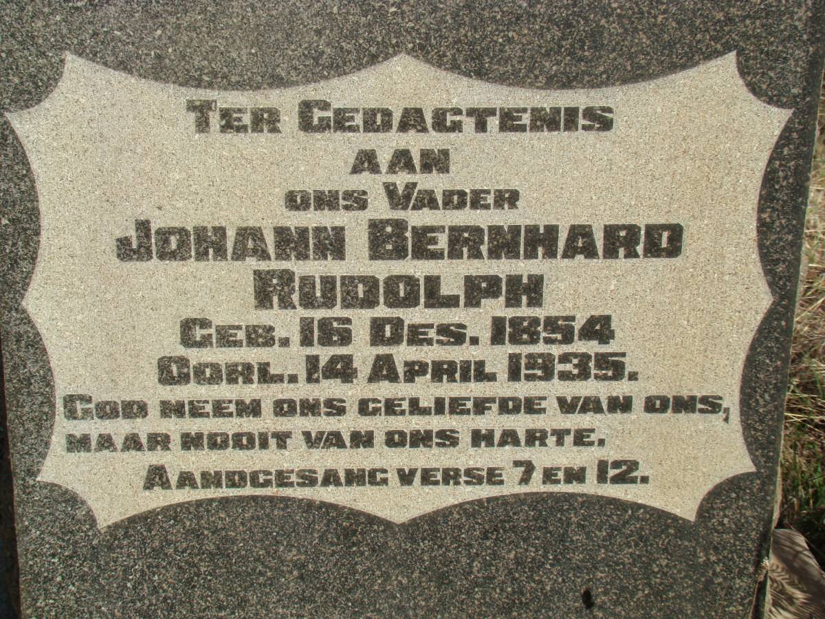 RUDOLPH Johann Bernhard 1854-1935