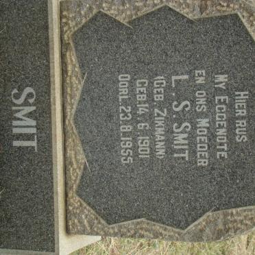 SMIT L.S. nee ZIKMANN 1901-1955
