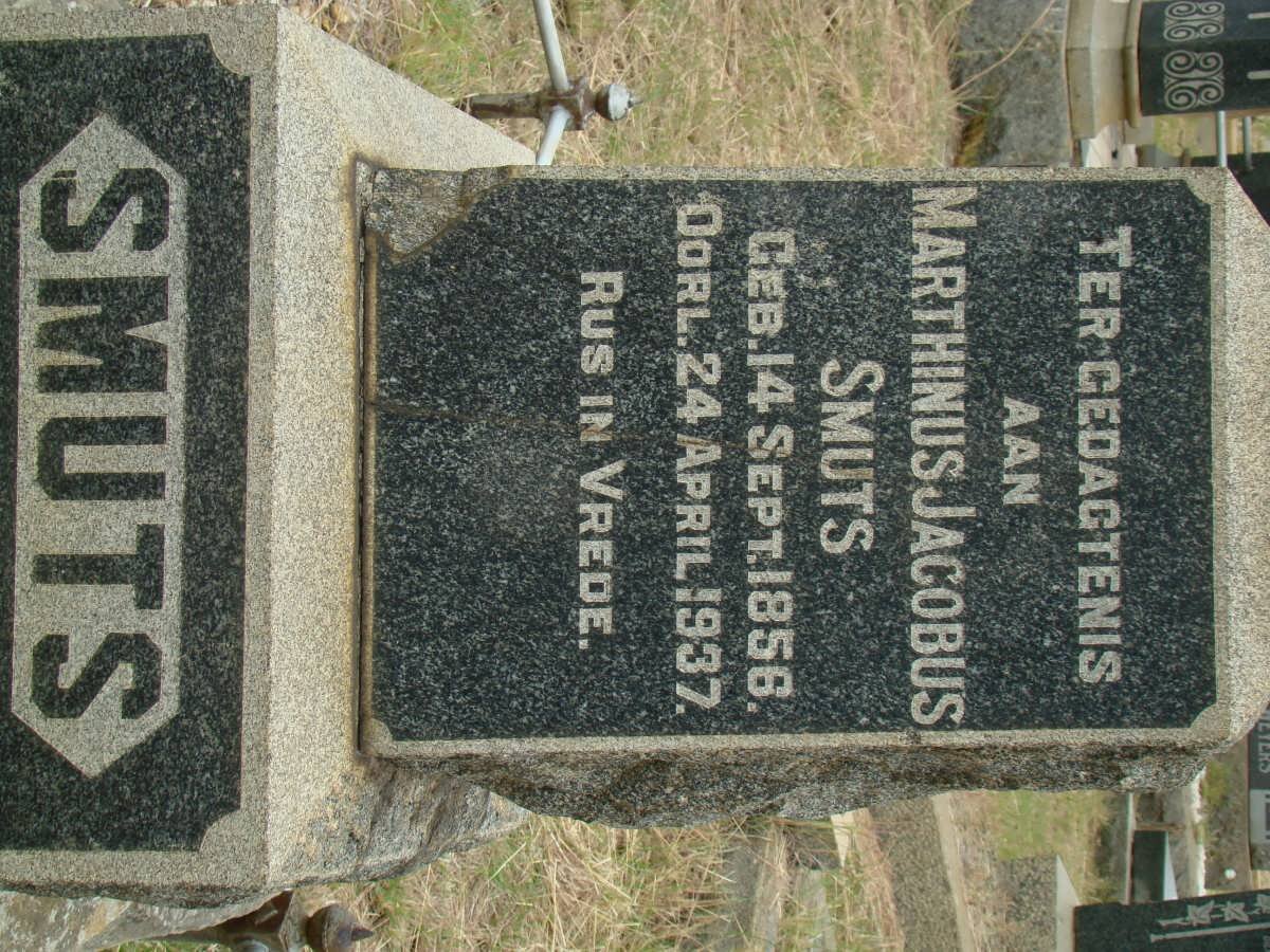 SMUTS Marthinus Jacobus 1856-1937