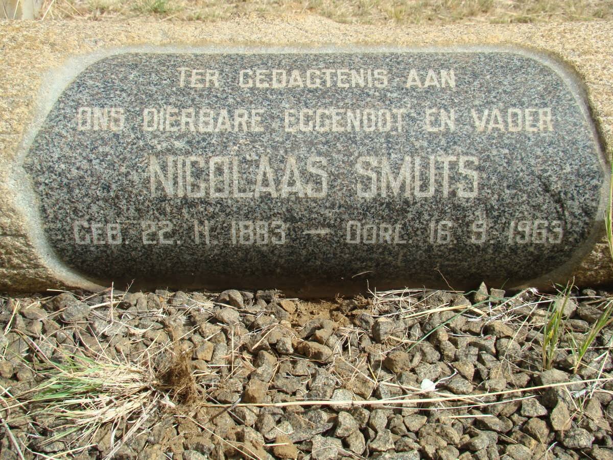 SMUTS Nicolaas 1883-1963