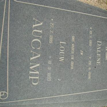 AUCAMP Louw 1905-1993 &amp; Dalene 1915-1986