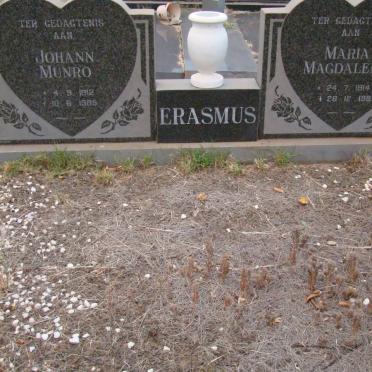 ERASMUS Johann Munro 1912-1985 &amp; Maria Magdalena 1914-1987