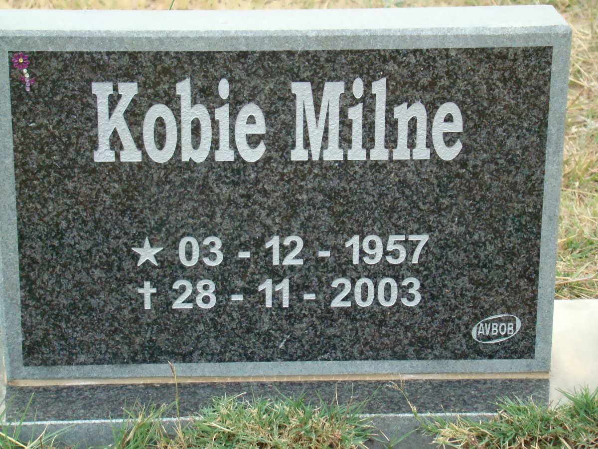 MILNE Kobie 1957-2003