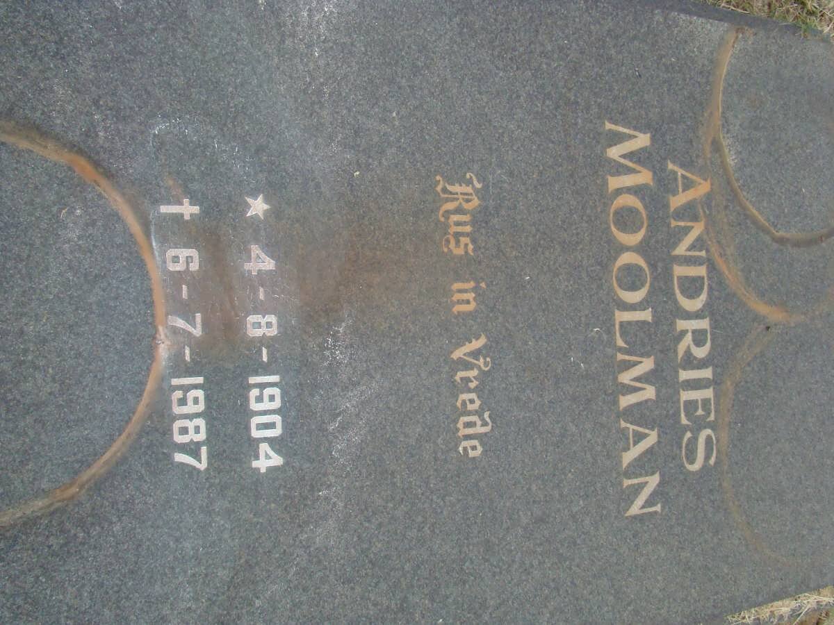 MOOLMAN Andries 1904-1987