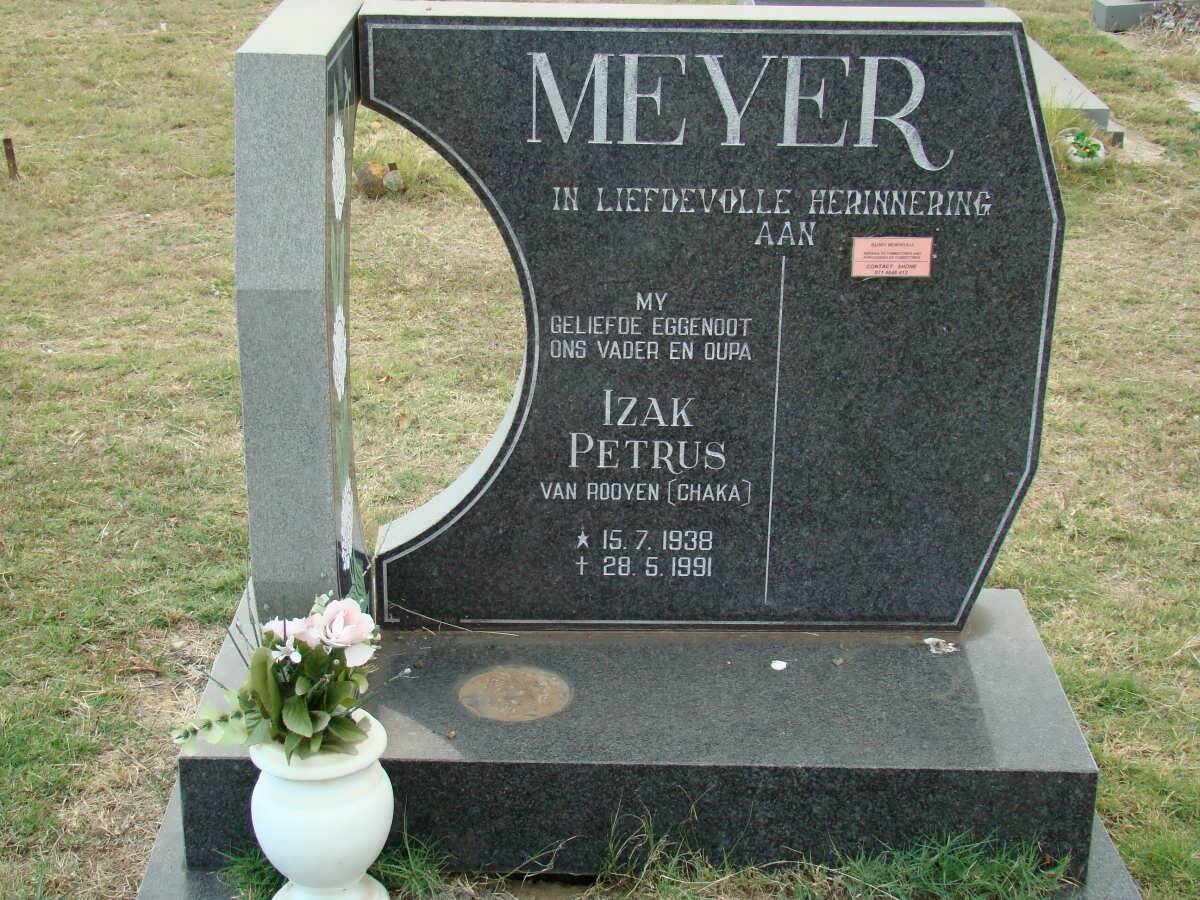 MEYER Izak Petrus van Rooyen 1938-1991
