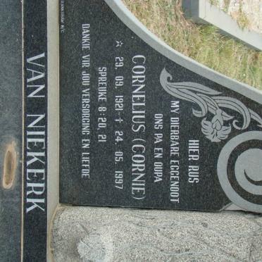 NIEKERK Cornelius, van 1921-1997