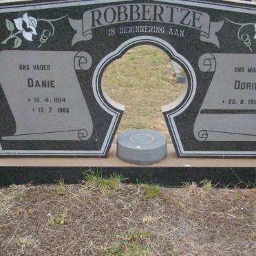 ROBBERTZE Danie 1914-1986 &amp; Dorie 1918-