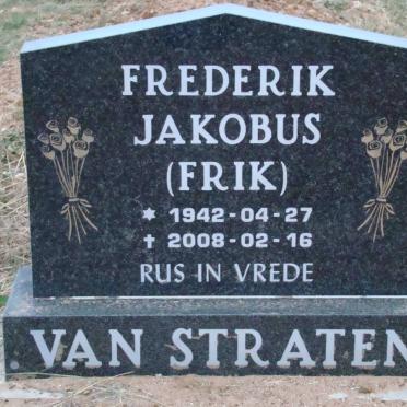 STRATEN Frederik Jakobus, van 1942-2008