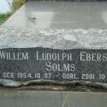 SOLMS Willem Ludolph Ebersohn 1954-2001