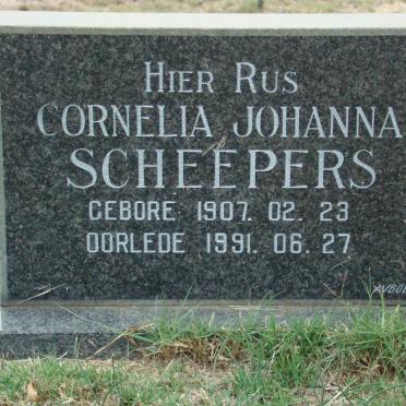 SCHEEPERS Cornelia Johanna 1907-1991
