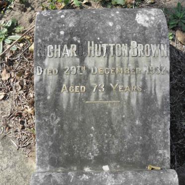 BROWN Richard Hutton -1932