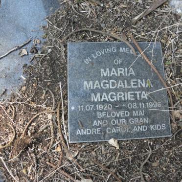 GLUTZ Maria Magdalena Magrieta 1920-1996