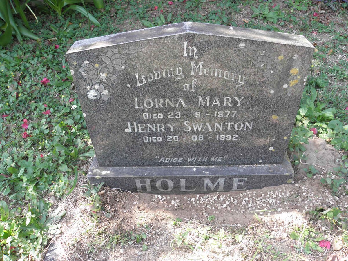 HOLME Henry Swanton -1992 &amp; Lorna Mary -1977