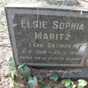 MARITZ Elsie nee SNYMAN 1919-1978